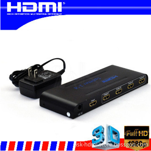4 port hdmi splitter v1.4 Support 3D Full HD